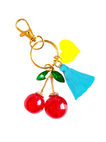 CHERRY BAG / KEY CHARM