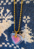 RESTOCKING SOON!   LIP GLOSS HEART NECKLACE