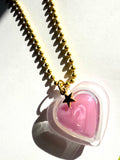 RESTOCKING SOON!   LIP GLOSS HEART NECKLACE