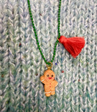 HOLIDAY GINGERBREAD NECKLACE