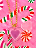 RESTOCKING SOON!   LIP GLOSS HEART NECKLACE
