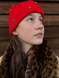 HOLIDAY RHINESTONE KNITTED BEANIE
