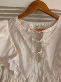 Moon River White Ruffle Eyelet Top