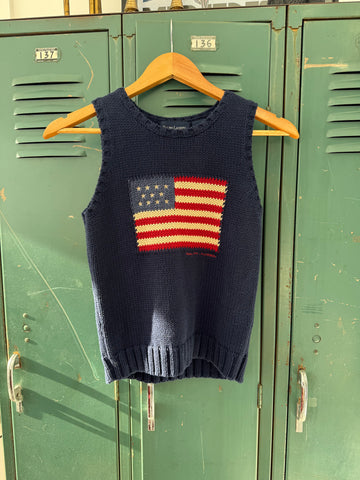 Ralph Laren Vintage Navy Flag Sweater