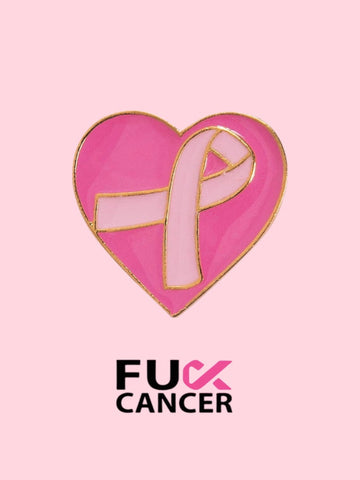 FU_K BREAST CANCER ENAMEL PIN $2 donated to KEEP A BREAST