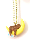 GLOW-IN-THE-DARK SLEEPY SLOTH NECKLACE