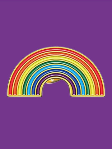 LGBTQ RAINBOW PRIDE ENAMEL FLAIR PIN