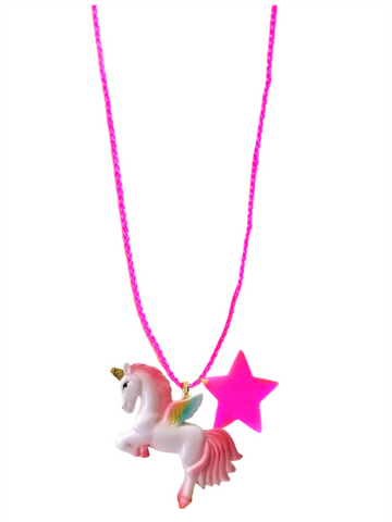 RAINBOW UNICORN CHARM NECKLACE