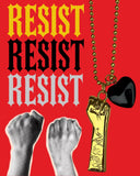 RESIST CHARM NECKLACE $2 donated to PLANNED PARENTHOOD