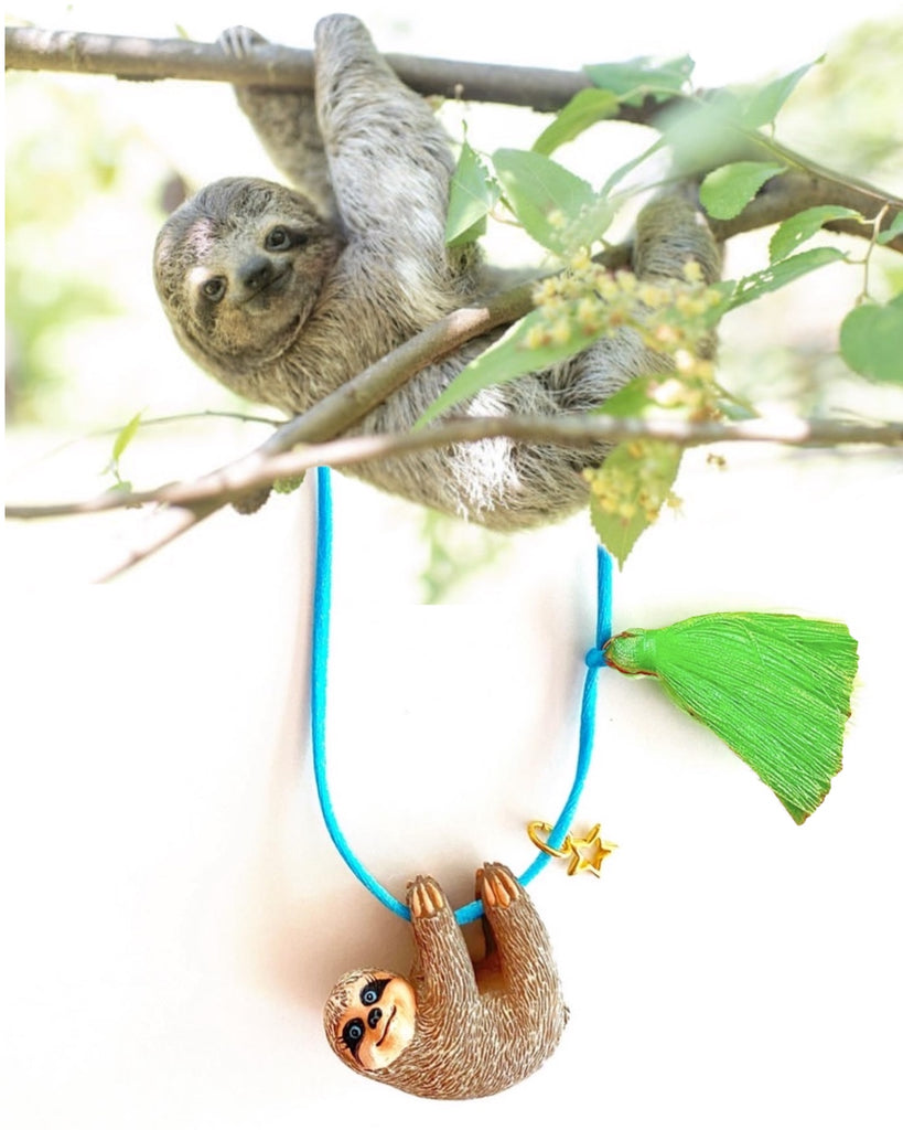 SILLY SLOTH NECKLACE – Gunner and Lux