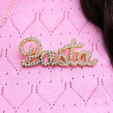 PASTA RHINESTONE GOLD PIN COLLABORATION WITH DAILY DISCO