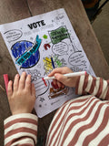 FREE VOTE FOR OUR FUTURE PRINTABLE COLORING SHEET
