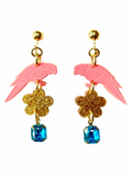 BIRDS OF A FEATHER CLIP ON EARRINGS