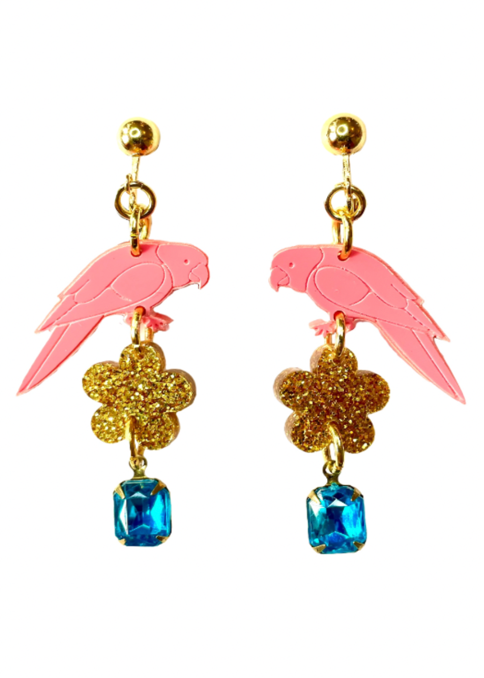 BIRDS OF A FEATHER CLIP ON EARRINGS – Gunner and Lux